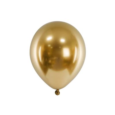 5 PZ Palloncino GLOSSY a specchio ORO - 45 cm