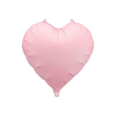 Palloncino in FOIL MYLAR a forma di CUORE OPACO ROSA - 35 cm
