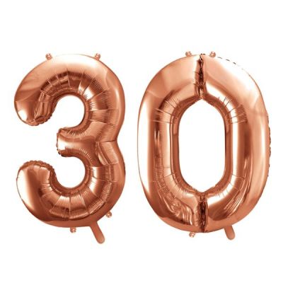 Pallone Palloncino gigante in foil mylar 86 cm NUMERO 30 TRENTA colore R