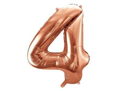 Pallone Palloncino gigante in foil mylar 86 cm NUMERO 4 QUATTRO colore R