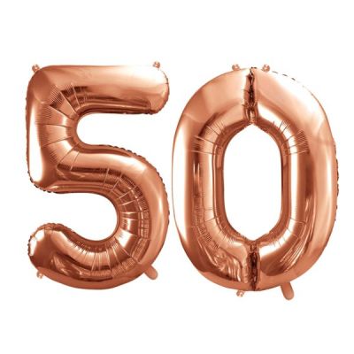 Pallone Palloncino gigante in foil mylar 86 cm NUMERO 50 CINQUANTA color