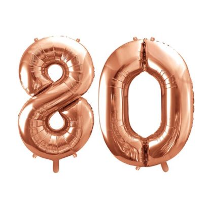 Pallone Palloncino gigante in foil mylar 86 cm NUMERO 80 OTTANTA colore