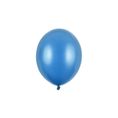 100 PZ Palloncino Palloncini Lattice 23 cm BLU CARAIBI metallic