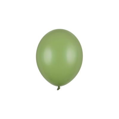 100 PZ Palloncini lattice strong colore VERDE SALVIA Pastello da 23 cm