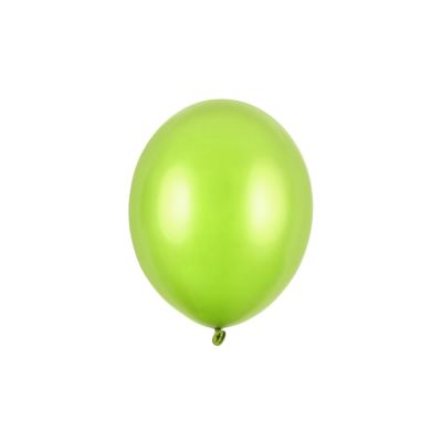 10 PZ Palloncino Palloncini Lattice 27 cm VERDE LIME metallic