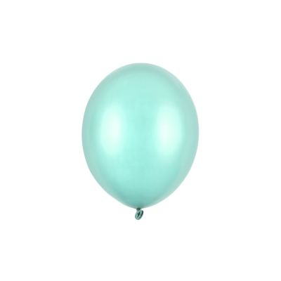 50 PZ Palloncino Palloncini Lattice 27 cm VERDE MENTA metallic
