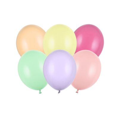 10 PZ Palloncini lattice colore MIX PASTELLO CHIARO 27 cm
