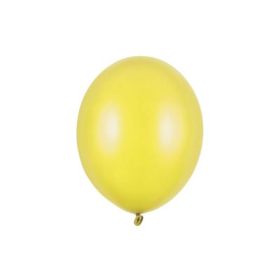 10 PZ palloncini palloncino Lattice 30 cm GIALLO LIMONE metallic