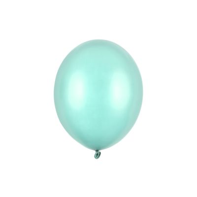 50 PZ Palloncino Palloncini Lattice 30 cm VERDE MENTA metallic