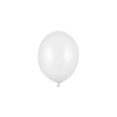 100 PZ Palloncino Palloncini Lattice 5 Pollici 12cm BIANCO PURO Metallic
