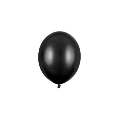 100 PZ Palloncino Palloncini Lattice 5 Pollici 12 cm NERO Metallic