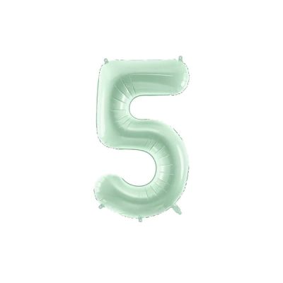 Palloncino FOIL MYLAR numero 5 colore VERDE - 72 CM
