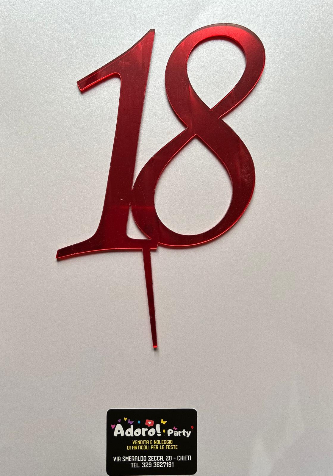 Cake Topper Personalizzato - Numeri e Colori a Scelta