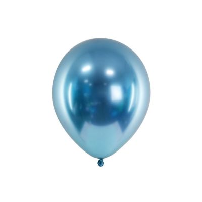 50 PZ Palloncino Palloncini Lattice 30 cm GLOSSY BLU