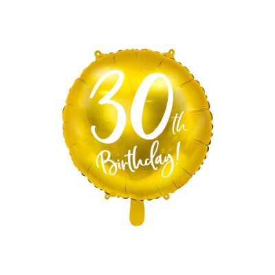 Palloncino foil mylar ORO numero 30 45 CM compleanno 30 ANNI