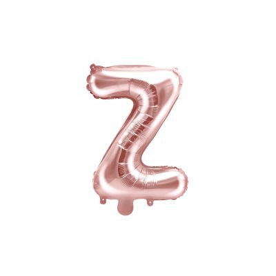 Palloncino FOIL MYLAR ROSA GOLD lettera Z cm 35