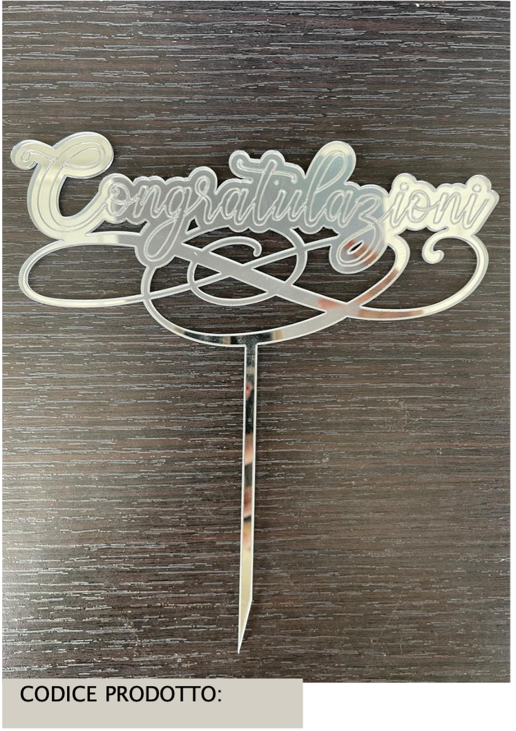 Cake topper - Scritta Personalizzata