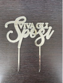 Cake topper - Scritta Personalizzata