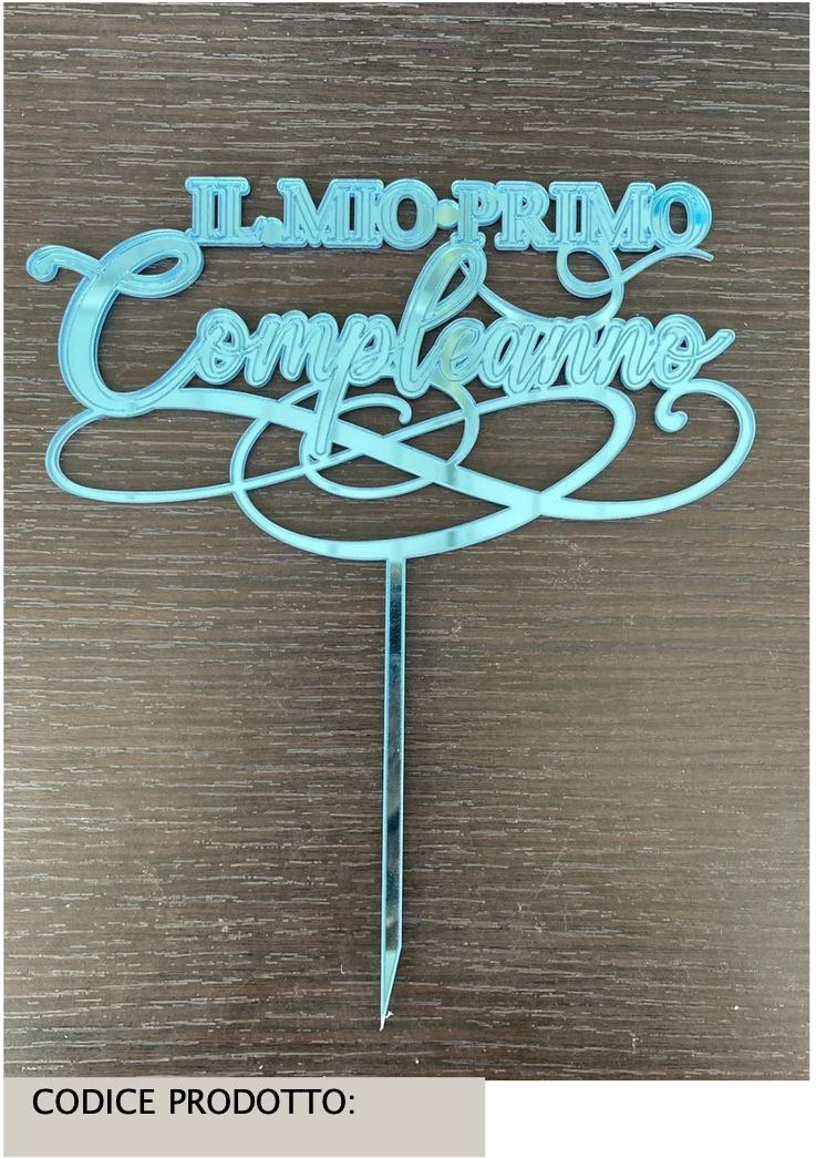 Cake topper - Scritta Personalizzata
