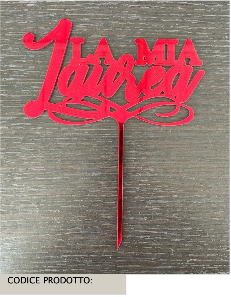 Cake topper - Scritta Personalizzata