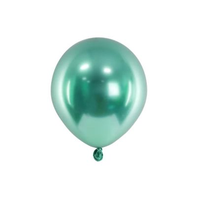 50 PZ Palloncino Palloncini Lattice 12 cm GLOSSY VERDE BOTTIGLIA
