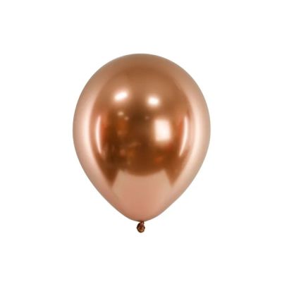 50 PZ Palloncino Palloncini GLOSSY a specchio RAME da 30 cm