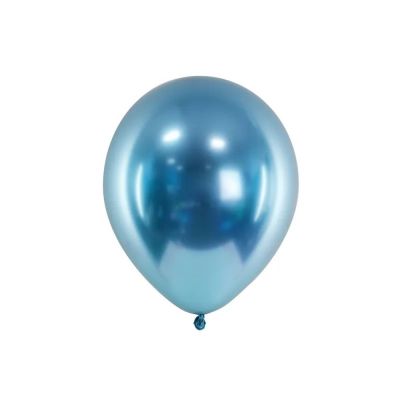 10 PZ Palloncino Palloncini Lattice 30 cm GLOSSY BLU