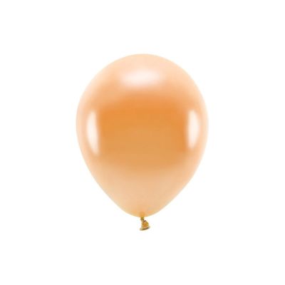 100 PZ Palloncino lattice ecologico 26 cm ARANCIONE Metallic