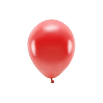 10 PZ Palloncino lattice ecologico 30 cm ROSSO Metallic