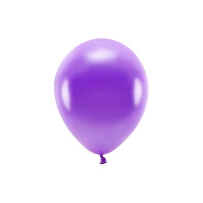 10 PZ Palloncino lattice ecologico 30 cm VIOLETTO Metallic