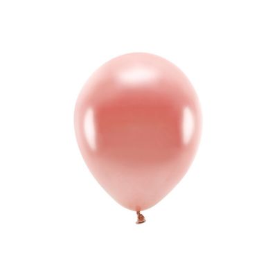 100 PZ Palloncino lattice ecologico 30 cm ROSA GOLD Metallic
