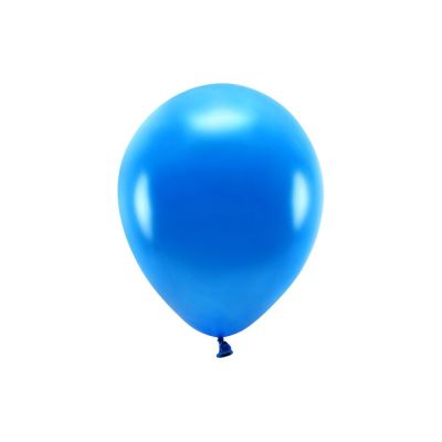 10 PZ Palloncino lattice ecologico 30 cm BLU NAVY Metallic