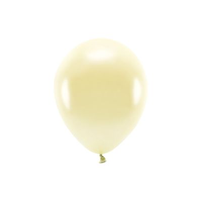 10 PZ Palloncino lattice ecologico 30 cm GIALLO PAGLIERINO Metallic