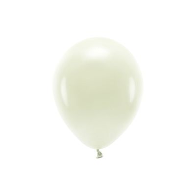 100 PZ Palloncino lattice ecologico 30 cm CREMA pastello