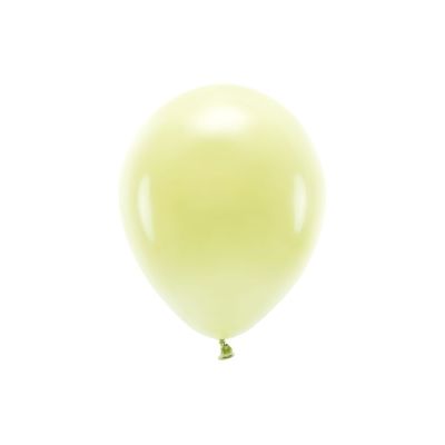 10 PZ Palloncino Palloncini LATTICE ECOLOGICO 26 cm GIALLO CHIARO pastel