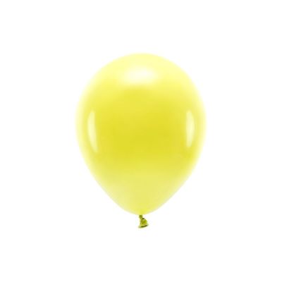 100 PZ Palloncino lattice ecologico 30 cm GIALLO pastello