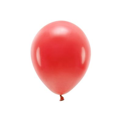 100 PZ Palloncino lattice ecologico 30 cm ROSSO pastello