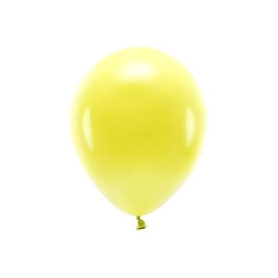 10 PZ Palloncino Palloncini LATTICE ECOLOGICO 30 cm GIALLO PASTELLO