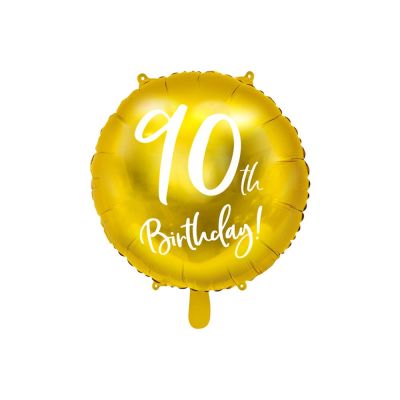 Palloncino foil mylar colore ORO numero 90 18' compleanno 90 ANNI