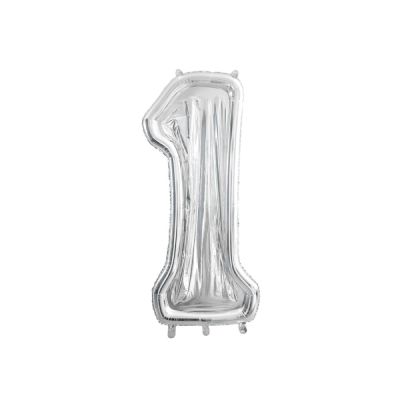 Numero 1 in mylar porta palloncini contenitore palloncini lattice 126 cm