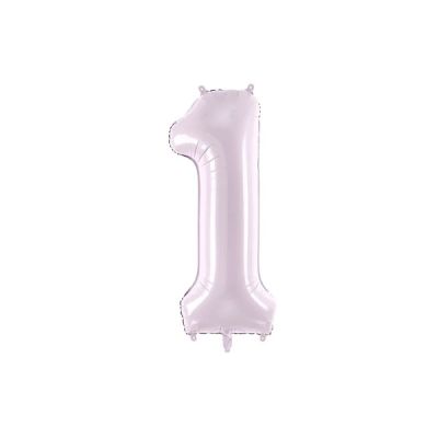 Palloncino FOIL MYLAR numero 1 colore LILLA - 72 CM
