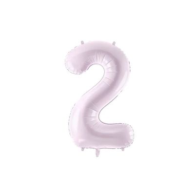 Palloncino FOIL MYLAR numero 2 colore LILLA - 72 CM