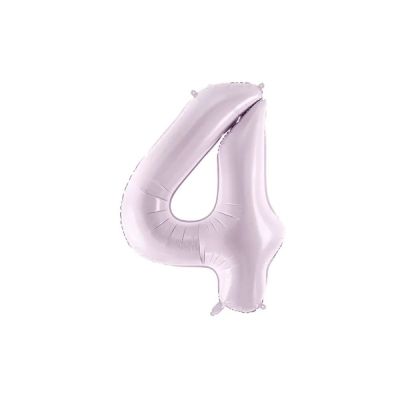 Palloncino FOIL MYLAR numero 4 colore LILLA - 72 CM