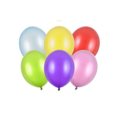100 PZ Palloncino Palloncini Lattice 23 cm MULTICOLORE metallic