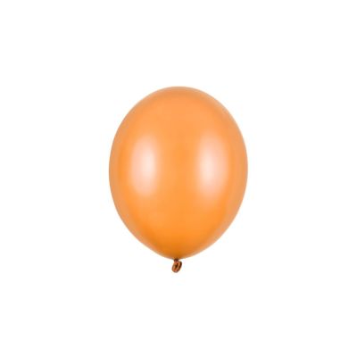 100 PZ Palloncino Palloncini Lattice 23 cm ARANCIO MANDARINO metallic