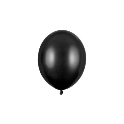 100 PZ Palloncino Palloncini Lattice 23 cm NERO metallic