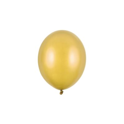 100 PZ Palloncino Palloncini Lattice 23 cm ORO metallic