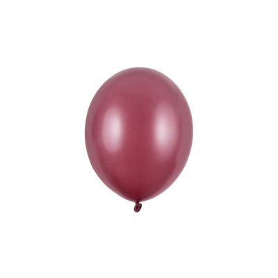 50 PZ Palloncino Palloncini Lattice 23 cm GRANATA metallic