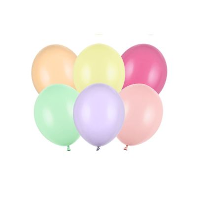 50 PZ Palloncini lattice colore MIX PASTELLO CHIARO 23 cm