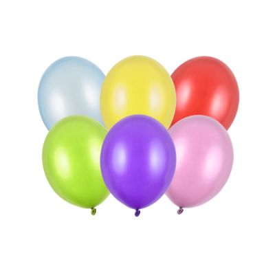 50 PZ Palloncino Palloncini Lattice 27 cm MULTICOLORE metallic